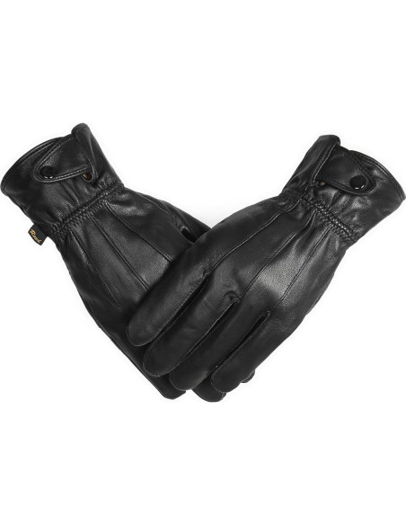 Guantes de Conducción de Cuero Genuino REED para Hombre - Táctiles