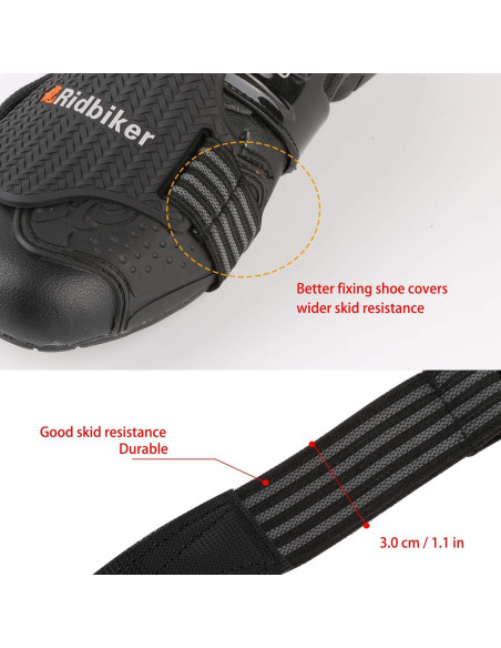 Protector de Zapatos RIDBIKER para Motocicleta - Antideslizante