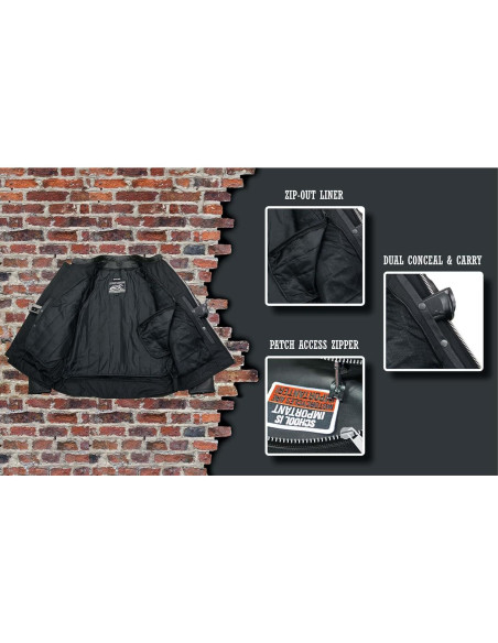 Chaqueta de Cuero Deportiva para Hombres Event Leather EL1408