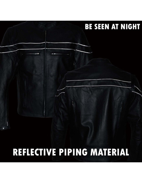 Chaqueta de Cuero Deportiva para Hombres Event Leather EL1408