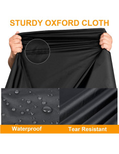 Cubierta de Asiento para Motocicleta RiderVibe L Negra UV 2