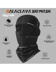 Pasamontañas YANIKY Unisex Térmico Polar para Esquí 2