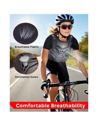 Armadura de Pecho StarknightMT Ajustable para Motocicleta