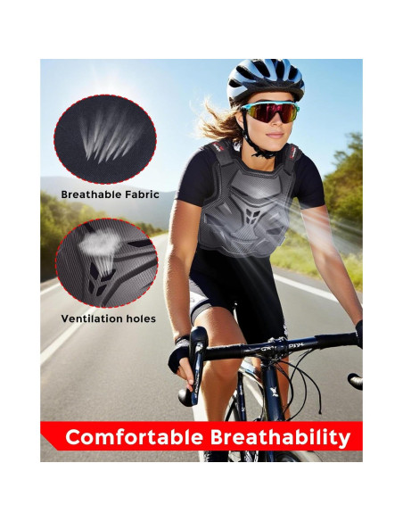 Armadura de Pecho StarknightMT Ajustable para Motocicleta