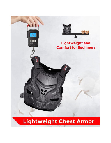 Armadura de Pecho StarknightMT Ajustable para Motocicleta