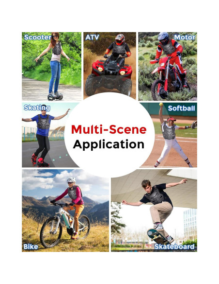 Armadura de Pecho StarknightMT Ajustable para Motocicleta