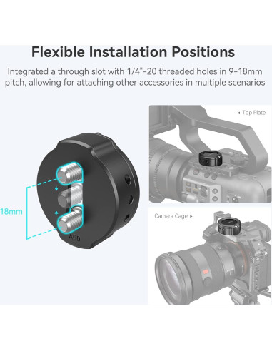 Cage para AirTag SmallRig MD4149 con Doble Montaje 1/4"-20