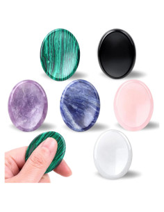 Piedra de Preocupación 6 Pcs GolbalJew Cristales Naturales