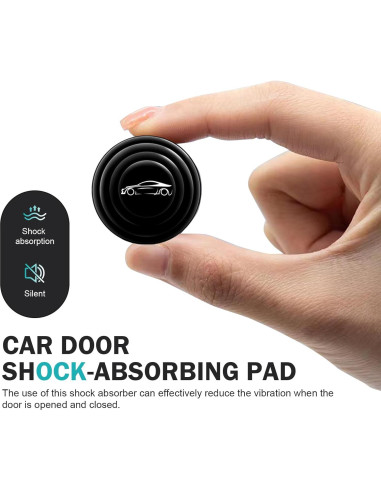 Amortiguadores de Puerta de Coche Opuweiy 8 PCS Silicona Negra