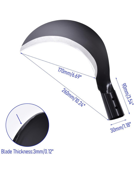 Hacha de Desbroce FOCMKEAS 26cm Acero de Manganeso