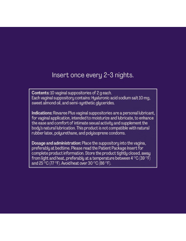 Revaree Plus Bonafide Hidratante Vaginal 10mg Ácido Hialurónico