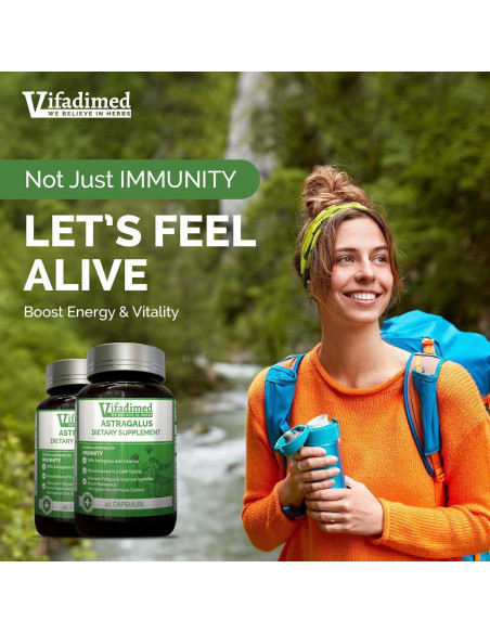 Extracto de Raíz de Astrágalo Vifadimed - 90 Cápsulas Inmunidad