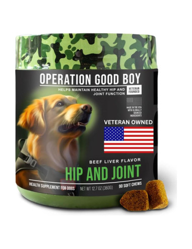 Suplemento para Caderas y Articulaciones Operation Good Boy - 90 Golosinas Naturales