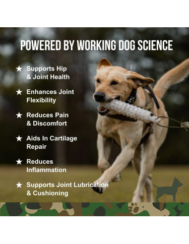 Suplemento para Caderas y Articulaciones Operation Good Boy - 90 Golosinas Naturales