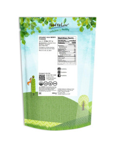 Polvo de Baya de Goji Orgánico Food to Live 907g Vegano 2