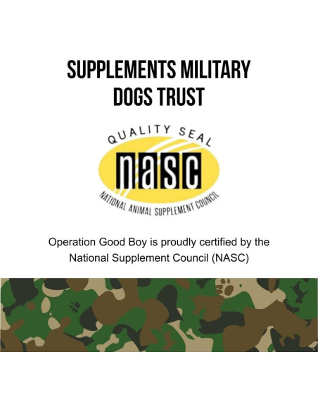 Suplemento para Caderas y Articulaciones Operation Good Boy - 90 Golosinas Naturales