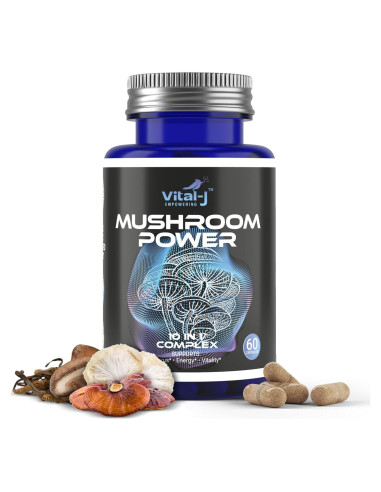 Suplemento Dietético Nootrópico Vital-J 60 Cápsulas Champiñones