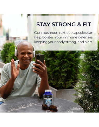 Suplemento Dietético Nootrópico Vital-J 60 Cápsulas Champiñones