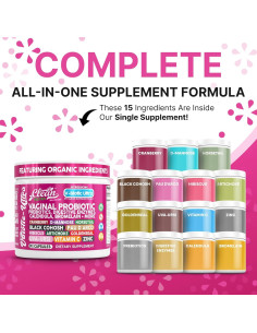 Probioticos Vaginales Clean Nutraceuticals 90 Cápsulas Veganas 2