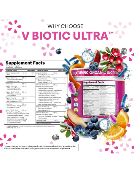 Probioticos Vaginales Clean Nutraceuticals 90 Cápsulas Veganas Probioticos Vaginales Clean Nutraceuticals 90 Cápsulas Veganas