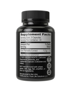 Suplemento de Saw Palmetto Hair Thickness Maximizer 1200mg 2