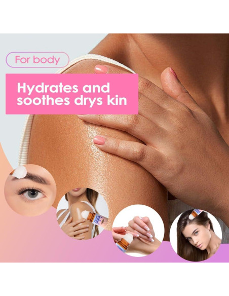 Aceite de Ricino Orgánico Luvie Roll-On 50 ml con Cuarzo Rosa