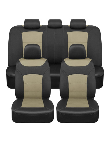 Cubiertas de Asientos de Coche BDK Turismo Beige Juego Completo
