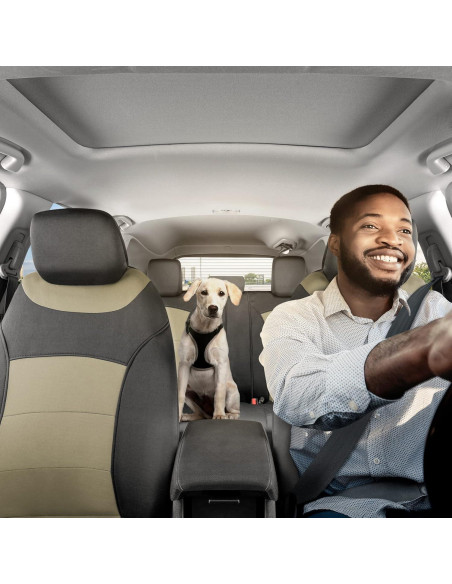 Cubiertas de Asientos de Coche BDK Turismo Beige Juego Completo