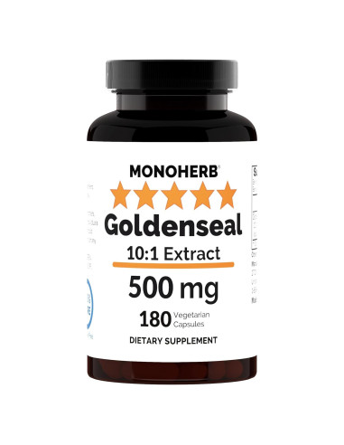 Extracto de Goldenseal MONOHERB 500 mg - 180 Cápsulas Puras