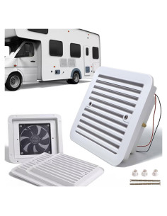 Ventilador Extractor AUTOXBERT 12V 2.4W Silencioso Blanco