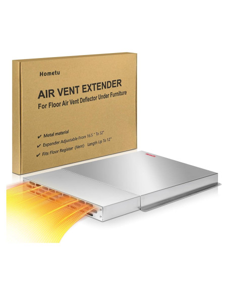 Extensor de Ventilación Hometu 32x12 cm Ajustable Aluminio