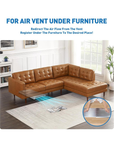 Extensor de Ventilación Hometu 32x12 cm Ajustable Aluminio