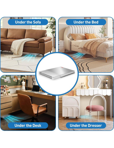 Extensor de Ventilación Hometu 32x12 cm Ajustable Aluminio