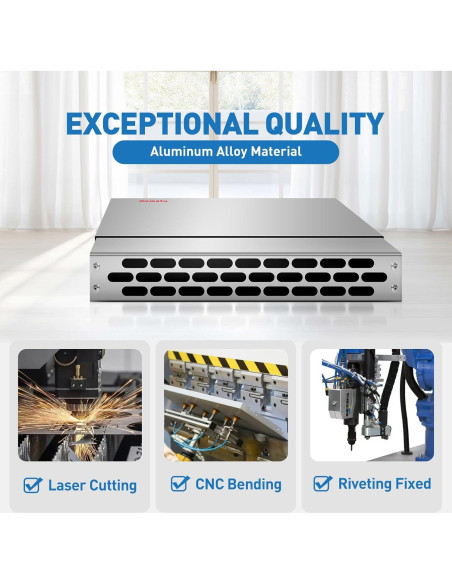 Extensor de Ventilación Hometu 32x12 cm Ajustable Aluminio