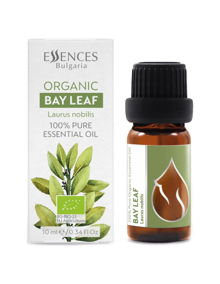 Aceite Esencial de Hoja de Laurel Orgánico Essences Bulgaria 10ml - 100% Puro