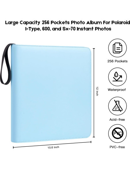 Álbum de Fotos 256 Bolsillos Fujifilm Instax y Polaroid