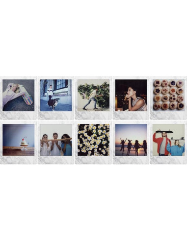 Película Instantánea FUJIFILM INSTAX SQUARE Mármol Blanco 10 Hojas