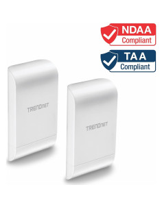 Kit Puente PoE Exterior TRENDnet N300 10 dBi TEW-740APBO2K 2