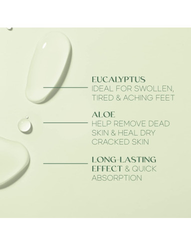 Mascarillas para Pies Trendsformers Eucalipto y Aloe - Hidratación Intensa - 3 Pares