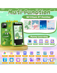 Teléfono Inteligente para Niños WINWEND 2.5" Verde HD Doble Cámara 2