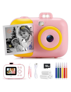 Cámara Instantánea para Niños MAVOKIS DC5033 Rosa 1080P HD