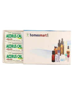 Pellets Homeopáticos Acorus Calamus 6C - 3 Frascos de 7.4 ml