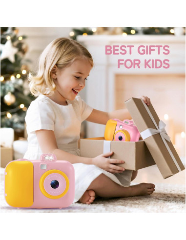 Cámara Instantánea para Niños MAVOKIS DC5033 Rosa 1080P HD