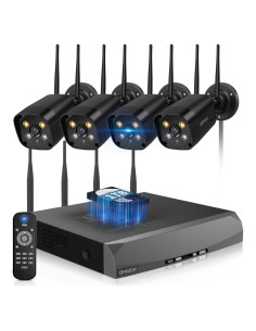 Sistema de Cámara de Seguridad Inalámbrica OHWOAI 4 Cámaras 5MP