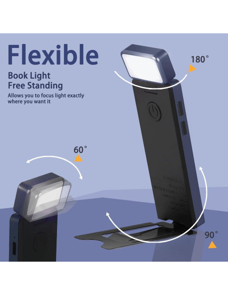 Luz de libro recargable Erkangsm EK_BKL24 LED 3 colores 5 brillos