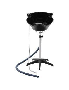 Lavabo de Champú Portátil VEVOR Ajustable con Ducha Negra