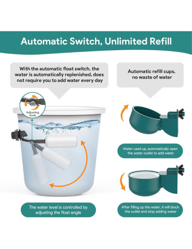 Sistema Automático de Bebedero para Pollos CHAMUTY con 9 Tazas