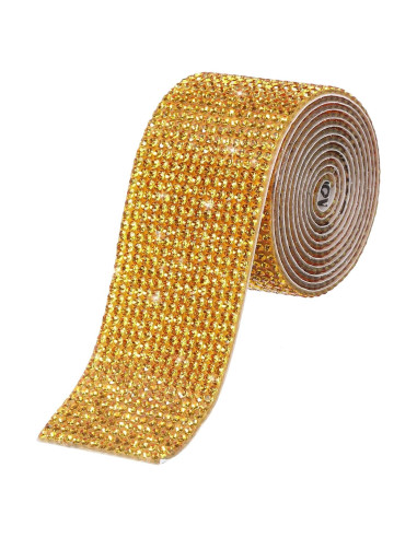 Cinta de Diamante Autoadhesiva MECCANIXITY 90cm Dorado