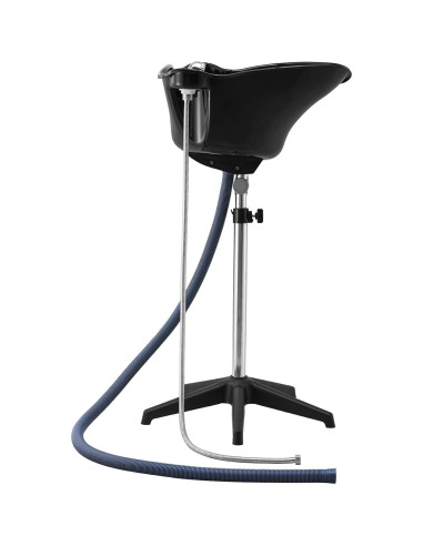 Lavabo de Champú Portátil VEVOR Ajustable con Ducha Negra