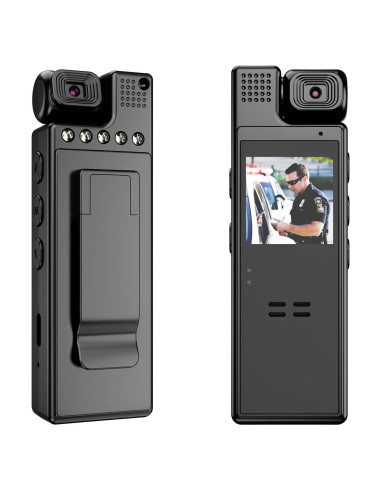 Cámara Corporal VIDCASTIVE 1080P con Lente Rotatorio 180